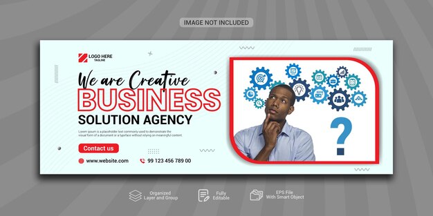 Agentur für digitales Marketing und Facebook-Seiten-Cover-Design-Vorlagen-Banner