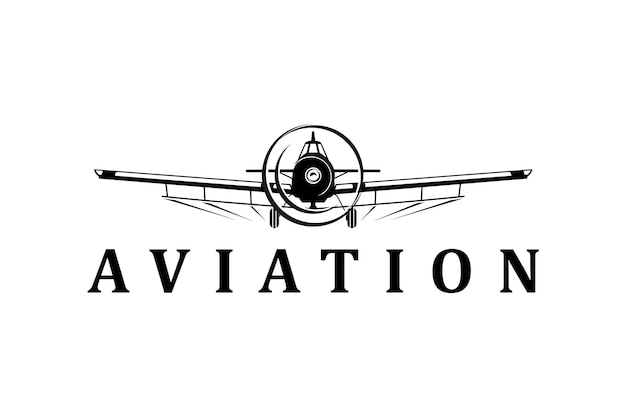 Vektor agrarflugzeug-logo-design moderner landwirtschaftstechnologie sprüher pestizid-flugzeugberg