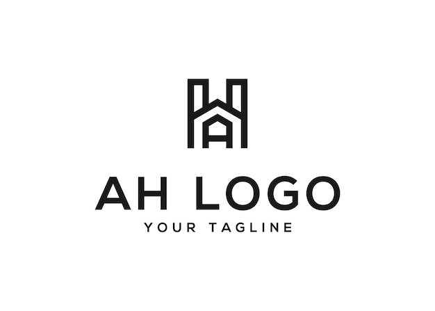 Ah-logo-design-vektorvorlage