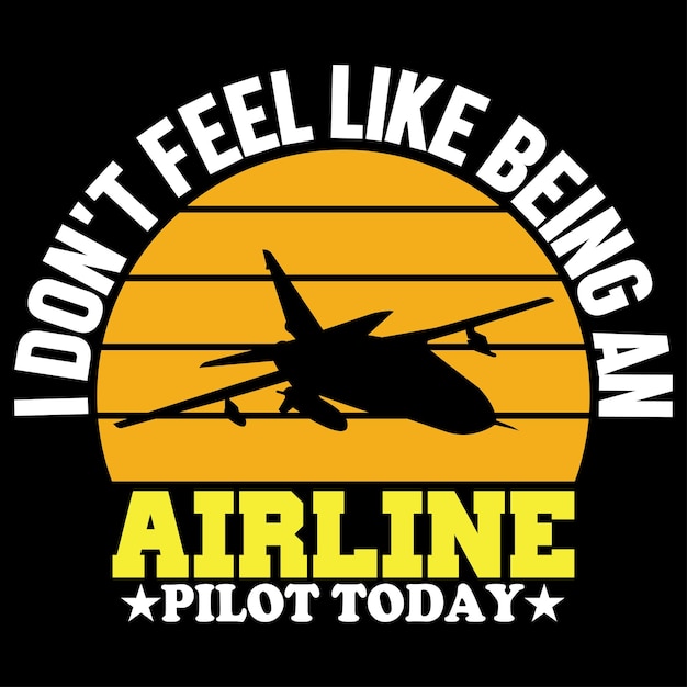 Vektor airline pilot tshirt bundle design