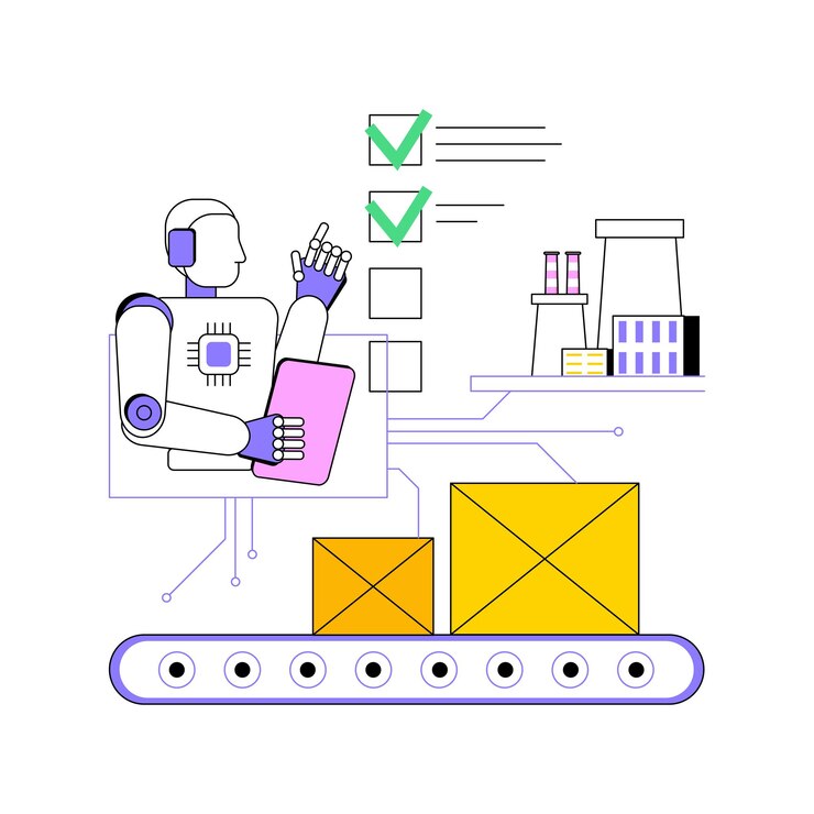 Vektor aistreamlined compliance abstrakte konzeptvektorveranschaulichung