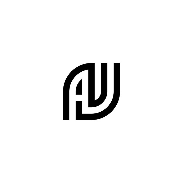 AJ-Logo-Design mit Initialen