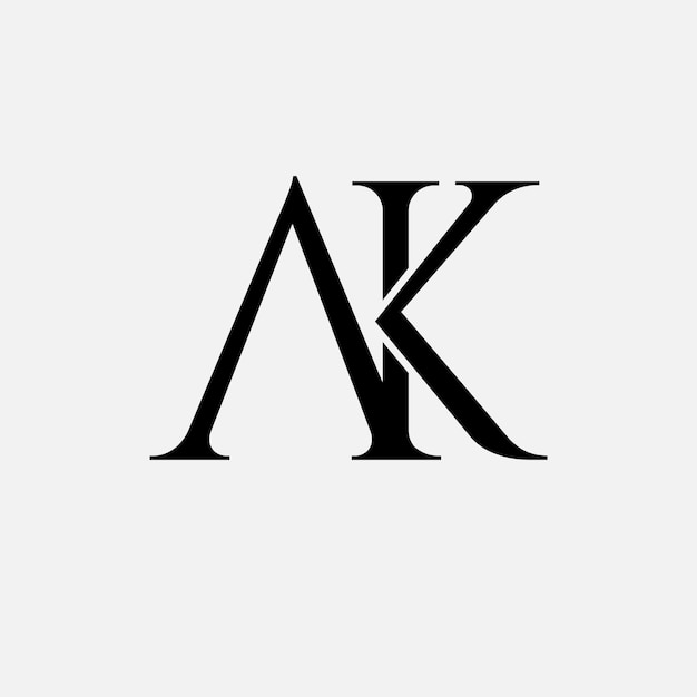 Ak-Symbol mit Anfangsbuchstaben