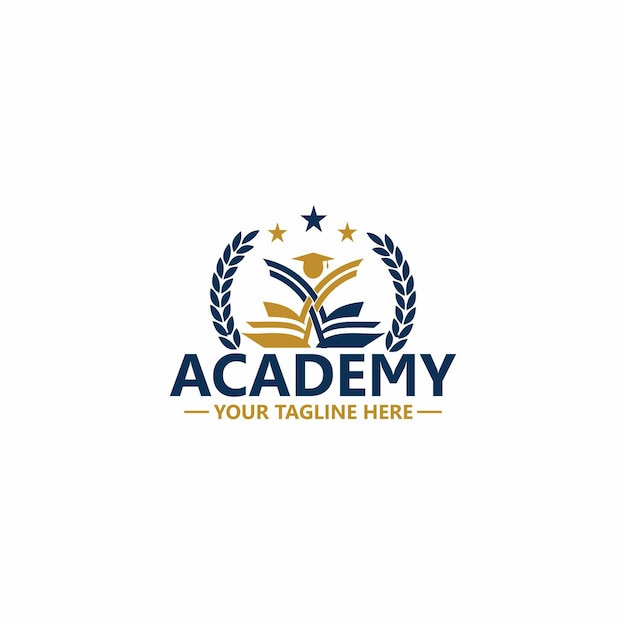 Vektor akademie-logo neue designkunst