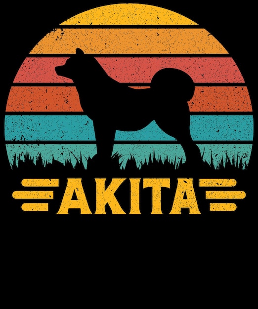 Akita-hundeliebhaber-t-shirt design 2