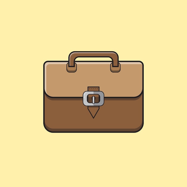 aktenkoffer business cartoon illustration