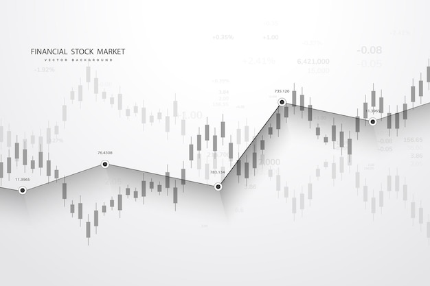 Vektor aktienmarktdiagramm