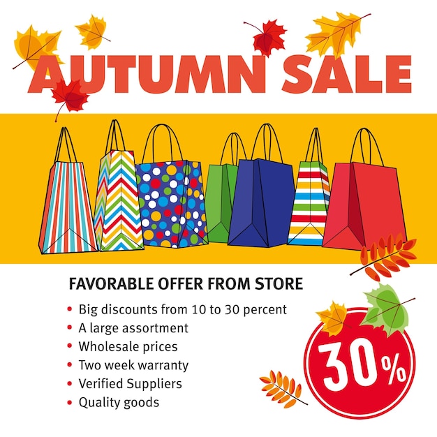 Aktionslayout Herbstrabatte Sale 30