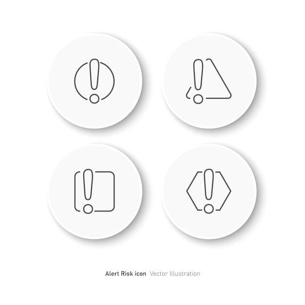 Vektor alarm-risiko-symbol-vektor der alarmsignal-illustration