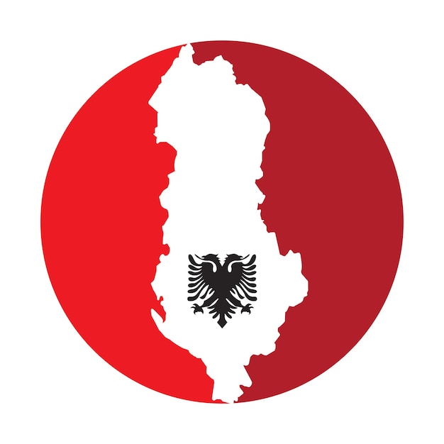 Albanien-kartensymbol