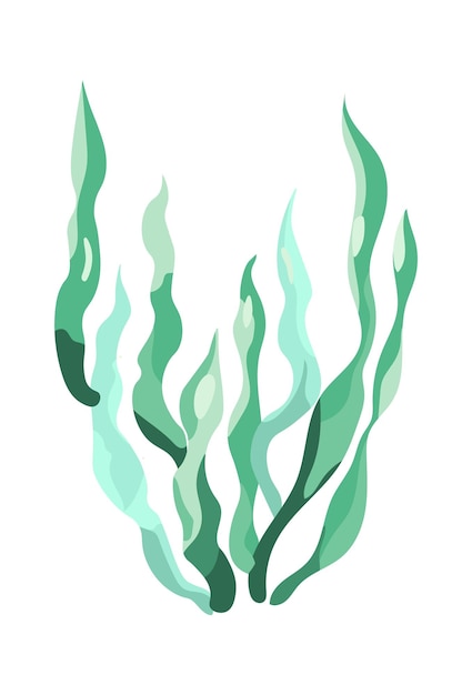 Algen-pflanzen-symbol vektor-illustration