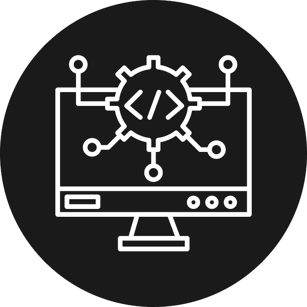 Algorithmus-Vektor-Symbol kann für die Codierung und Entwicklung von Iconset verwendet werden