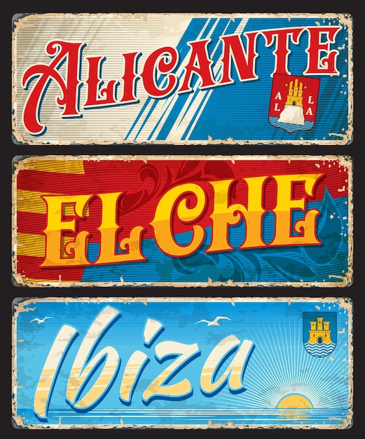 Alicante elche ibiza spanische stadtreisekennzeichen