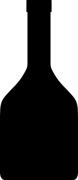 Vektor alkohol-glasflasche-symbol