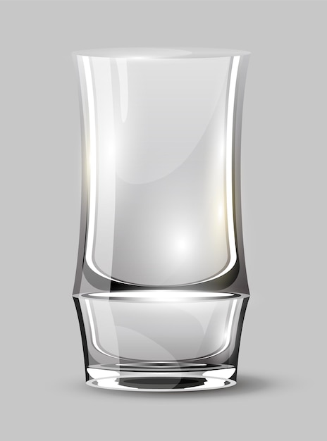 Alkoholglas für Getränke Transparentes Glasbecher Vektor-Symbol Glas für Wein Martini Champagner oder anderes Cocktailglas