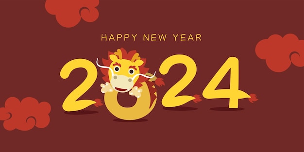 Alles gute zum chinesischen neujahr, jahr des drachen.