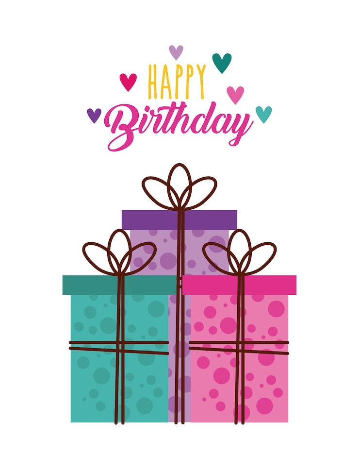 Vektor alles gute zum geburtstag feier karte