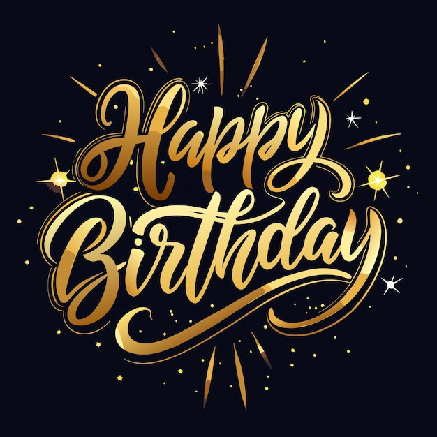 Alles Gute zum Geburtstag Grüße Typographie Vektor-Illustration