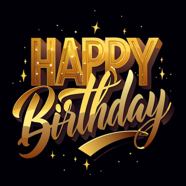 Alles Gute zum Geburtstag Grüße Typographie Vektor-Illustration