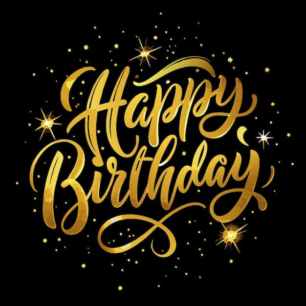Alles Gute zum Geburtstag Grüße Typographie Vektor-Illustration
