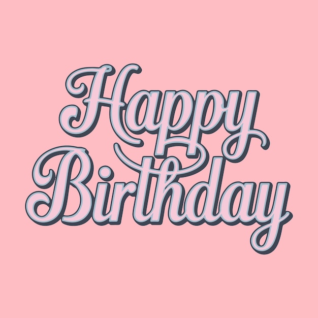 Alles Gute zum Geburtstag Typografie Design Vektor