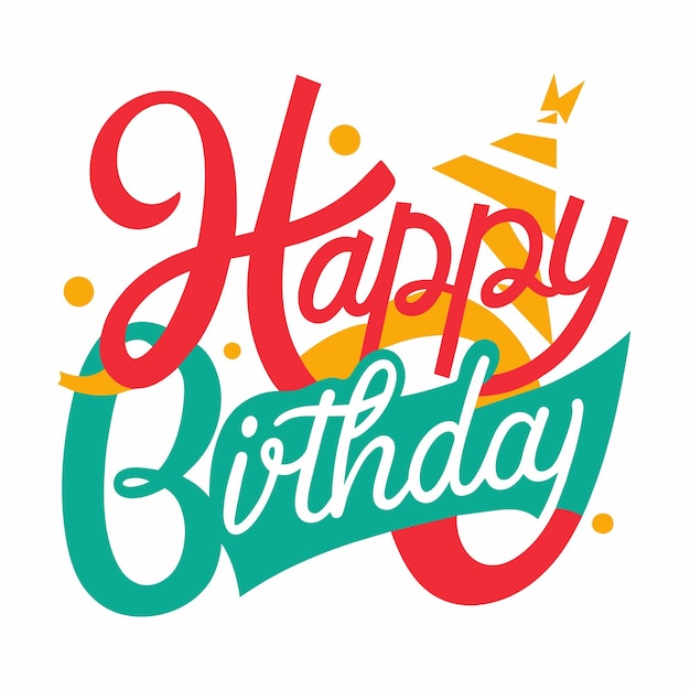 Alles Gute zum Geburtstag Typografie Design Vektor