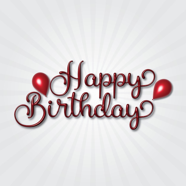 Alles Gute zum Geburtstagballons wünscht Kartenhintergrunddesign