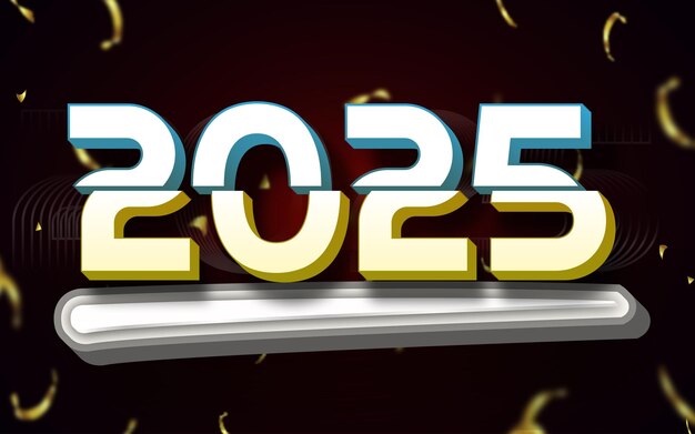 Alles Gute zum neuen Jahr 2025 Textschreiben