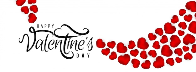 Alles Gute zum Valentinstag schöne Banner