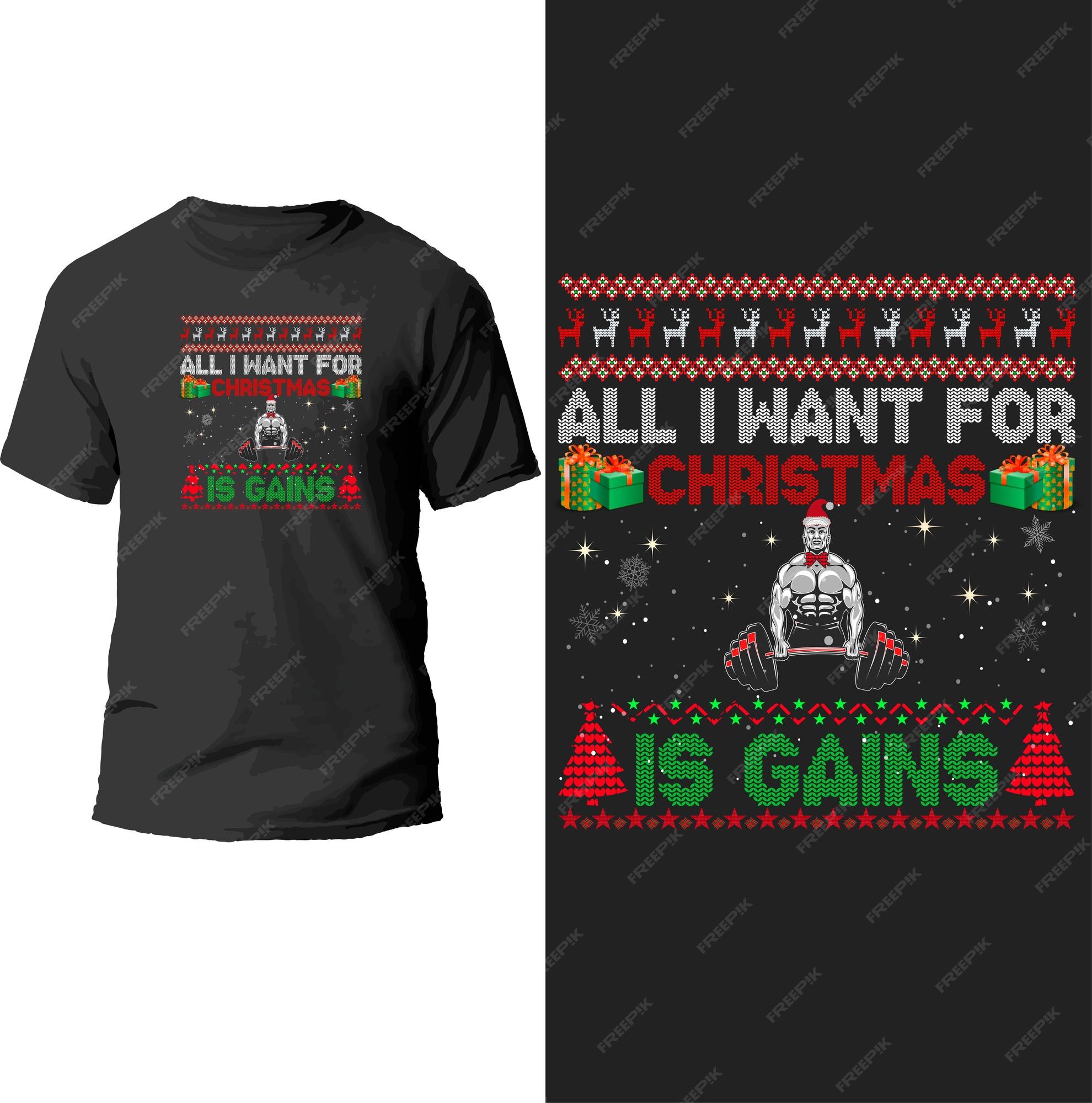 Alles, was ich mir zu weihnachten wünsche, ist tshirtdesign mit