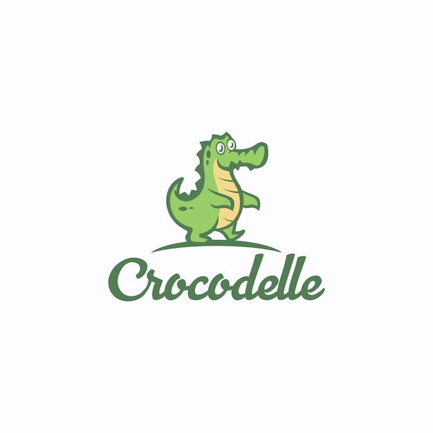 Alligator-Krokodil-Logo-Vektor