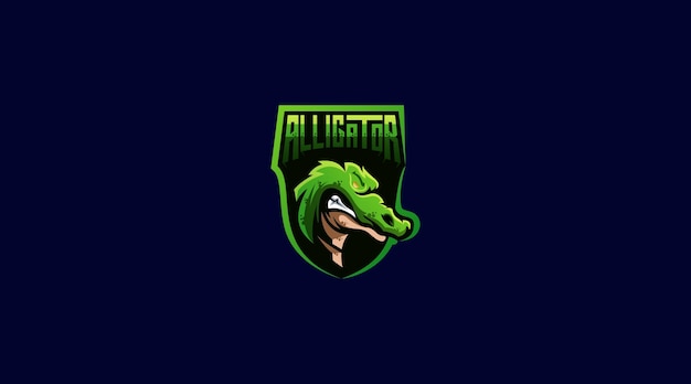 Alligator-vektor-logo-design-vorlage-symbol