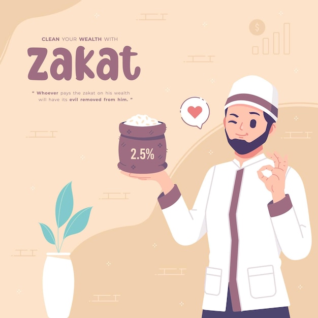 Almosen oder zakat im monat ramadan