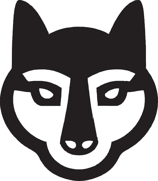 Vektor alpha-wolf-kopf-logo