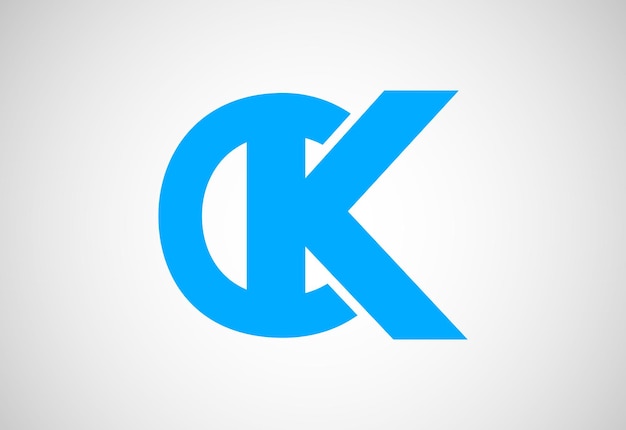 Alphabet-Anfangsbuchstaben CK-Logo-Design Vektor-Design-Vorlage