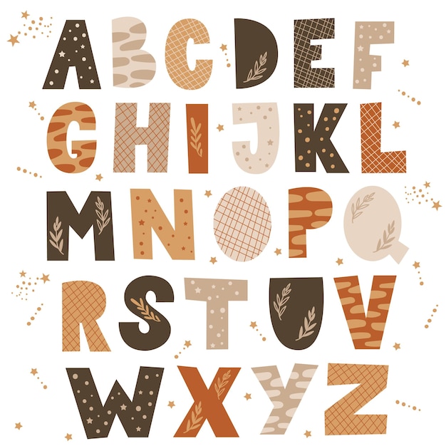 Alphabet-buchstaben-set.