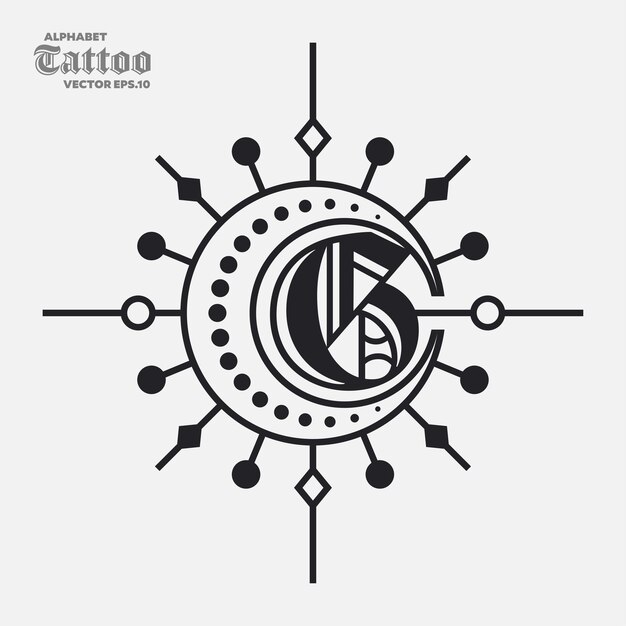 Alphabet h tattoo-logo