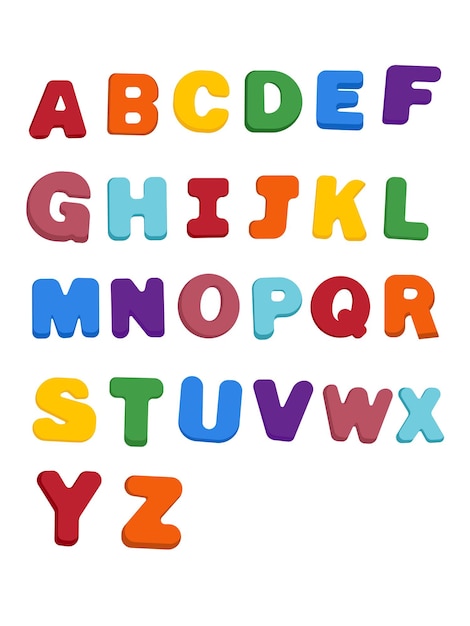 Alphabet lernen und Wörter lernen