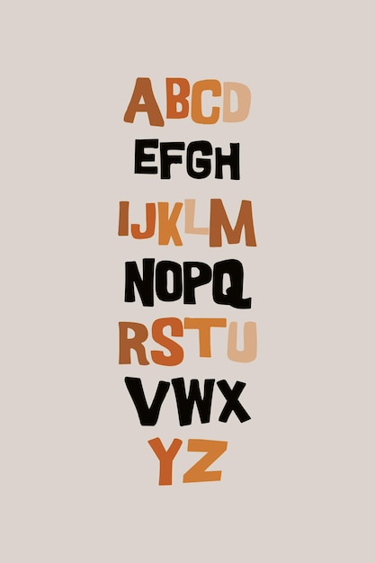 Alphabet Poster druckbare pädagogische Wandkunst Homeschool Dekoration
