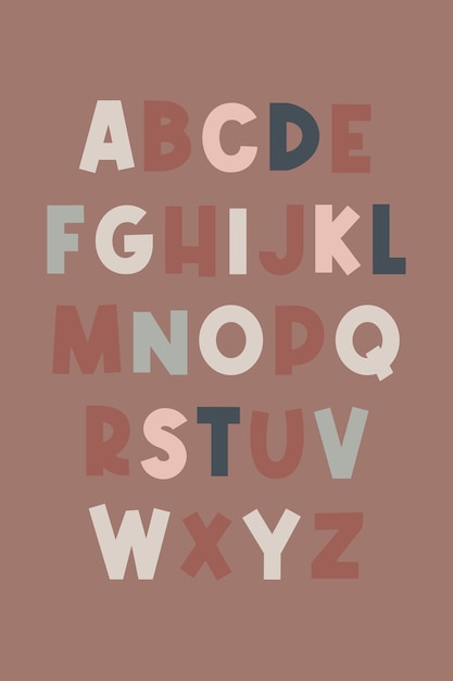 Alphabet poster druckbare pädagogische wandkunst homeschool dekoration