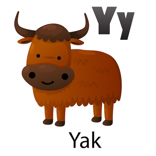 Alphabetbuchstabe y-yak