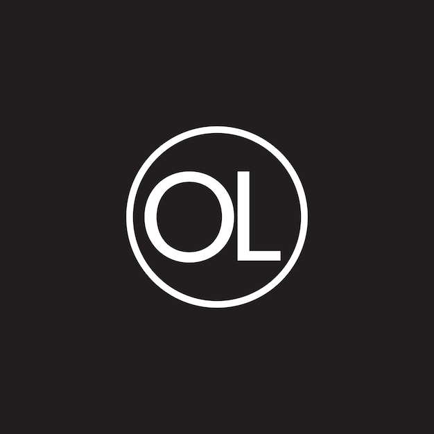 Alphabetbuchstaben-logo ol lo o und l