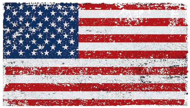 Alte grungy amerikanische flagge