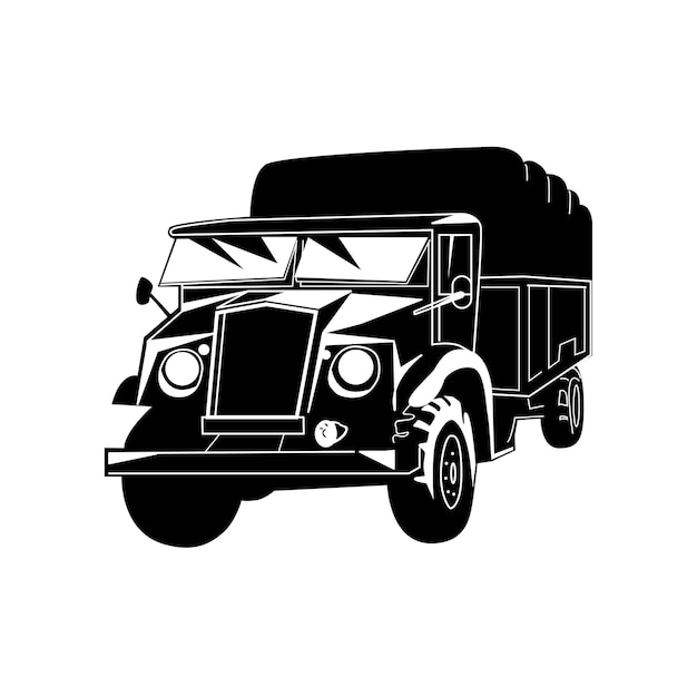 Alte LKW-Illustration