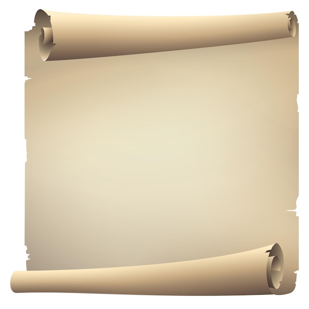 Alte Schriftrolle PapierbannerLeeres Blatt