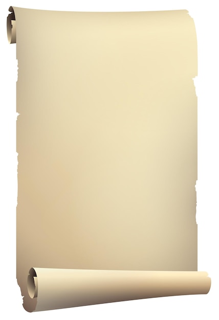 Alte Schriftrolle PapierbannerLeeres Blatt