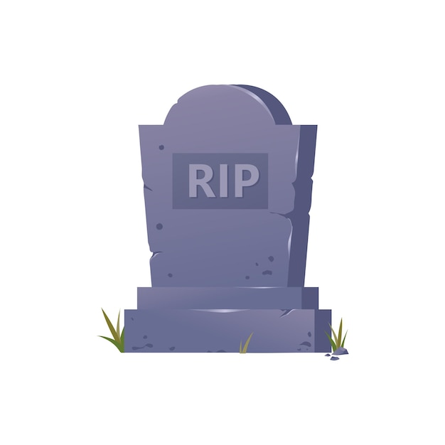 Alte steinerne Grabstein mit dem Titel RIP Illustration
