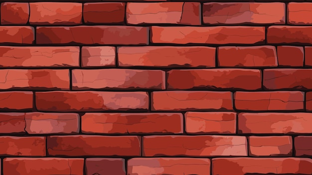 Alte Steinziegel-Cartoon-Wand. Vektor-Illustration, Hintergrundtexturmuster