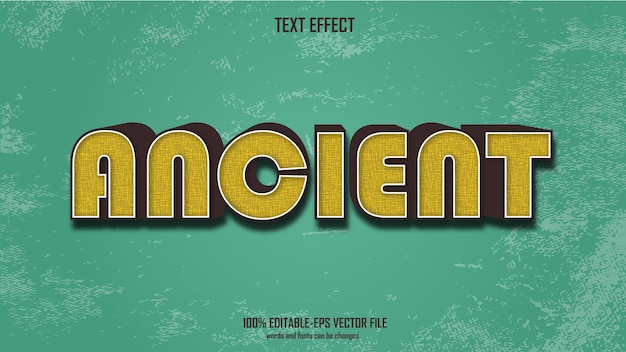 Alter Texteffekt-Designvektor