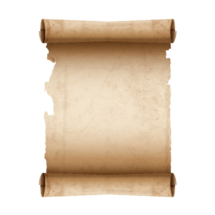 Vektor altes schriftrollenpapier